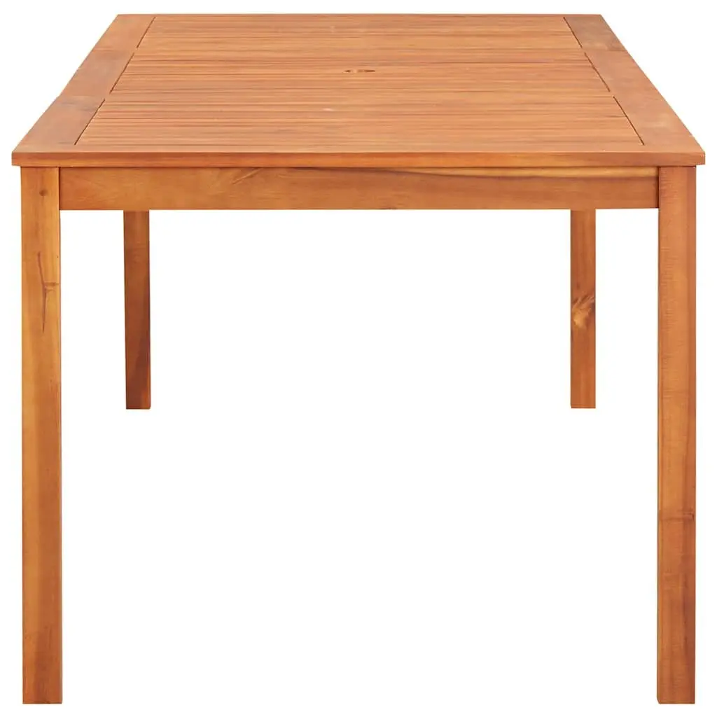 Solid Acacia Wood Garden Dining Table Outdoor Patio Furniture Brown 215x90x74cm