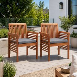 Practical Acacia Wood Chairs for Your Garden Dining