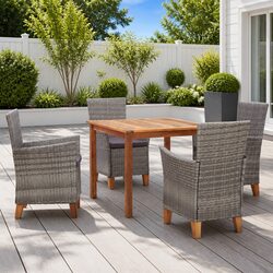 Practical 5-Piece Dining Set for Outdoor Gatherings