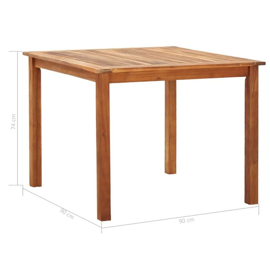 Outdoor Dining Set 5 Piece Acacia Wood Table Grey PE Rattan Chairs Garden Furniture