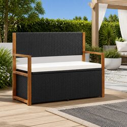Functional Outdoor Storage Bench 115cm for Your Patio