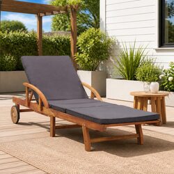 Versatile Outdoor Lounger with Adjustable Features