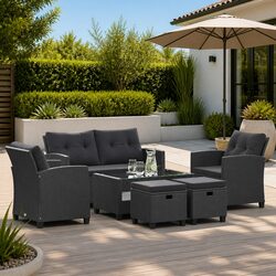Practical 6-Piece Outdoor Garden Sofa Set for Your Home