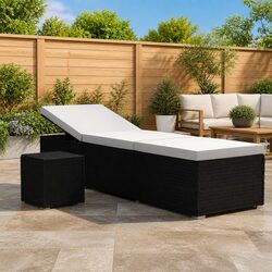 Practical Sun Lounger for Poolside or Patio Use