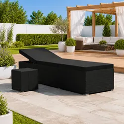 Versatile Sun Lounger with Cushion for Outdoor Use