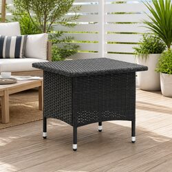 Practical Black Tea Table for Home and Garden Use