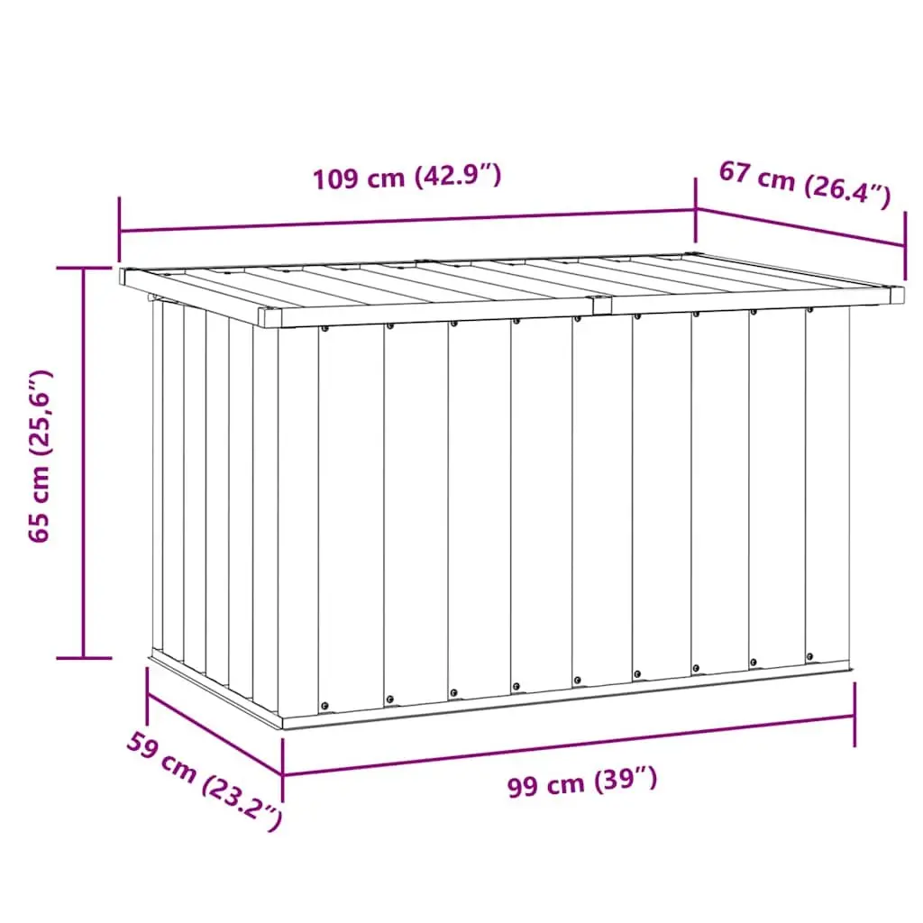 Garden Storage Box Green Outdoor Patio Deck Tool Equipment Container Chest