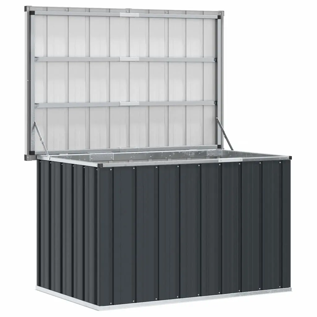 Garden Storage Box Galvanised Steel 109x67x65cm Anthracite