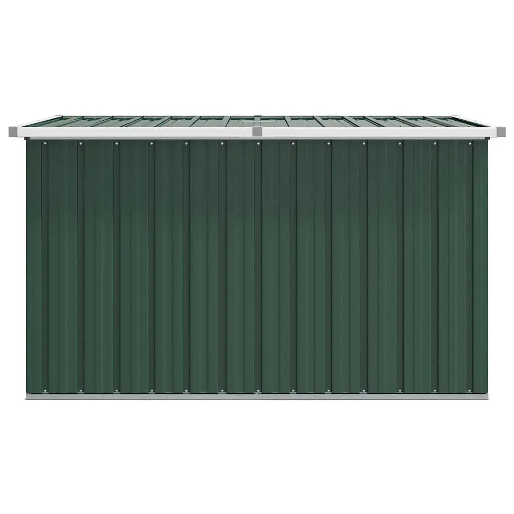 Outdoor Cushion Storage Box Galvanised Steel Frame 149x99x93cm Green Garden Patio Furniture