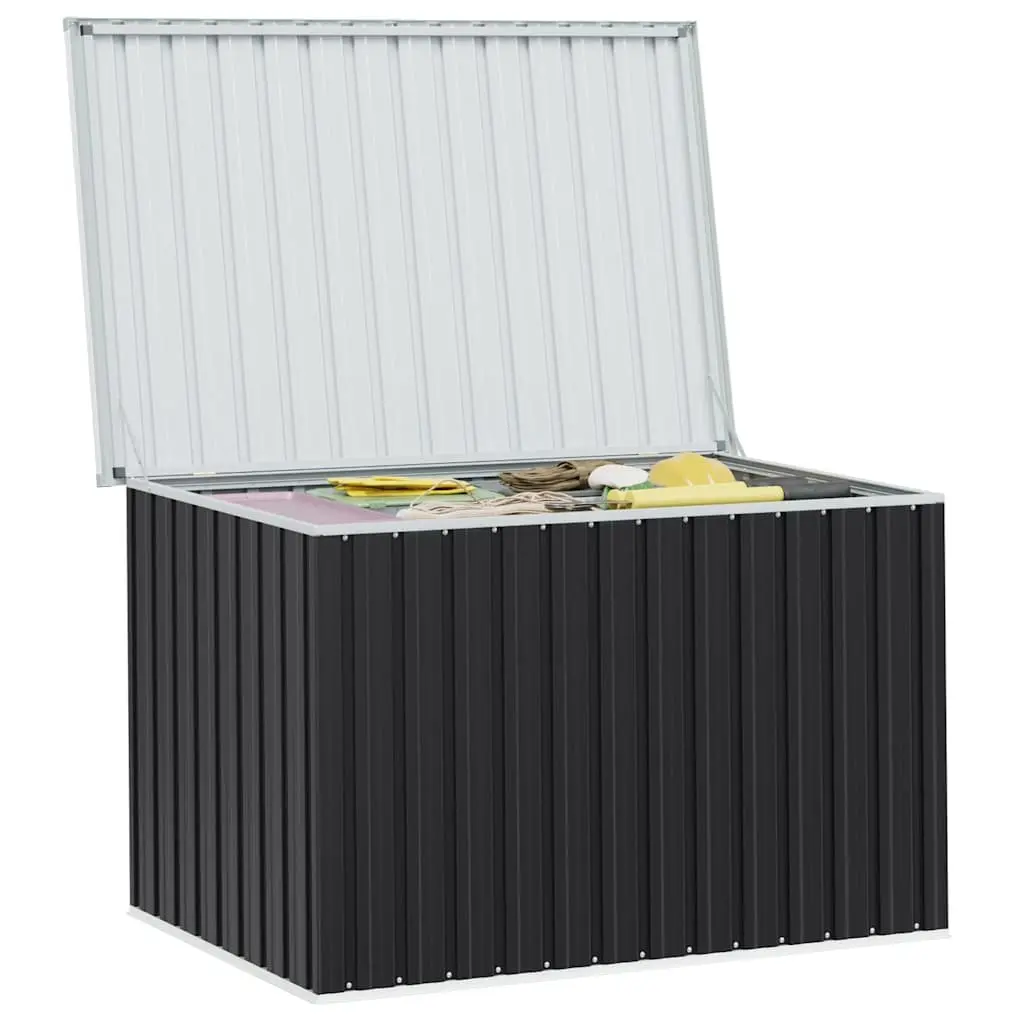 Outdoor Storage Box Galvanised Steel Anthracite 149x99x93cm Suitable for Cushions Pillows Blankets Tools