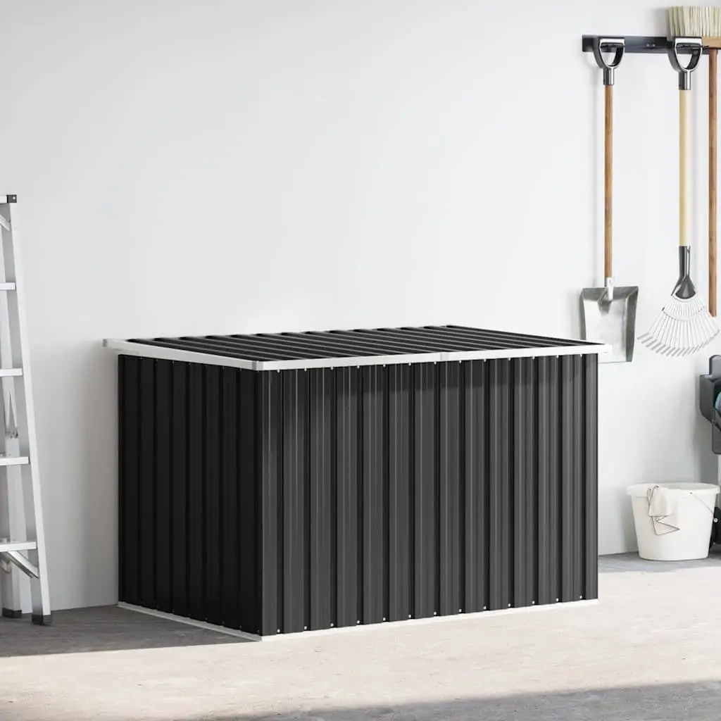 Outdoor Storage Box Galvanised Steel Anthracite 149x99x93cm Suitable for Cushions Pillows Blankets Tools