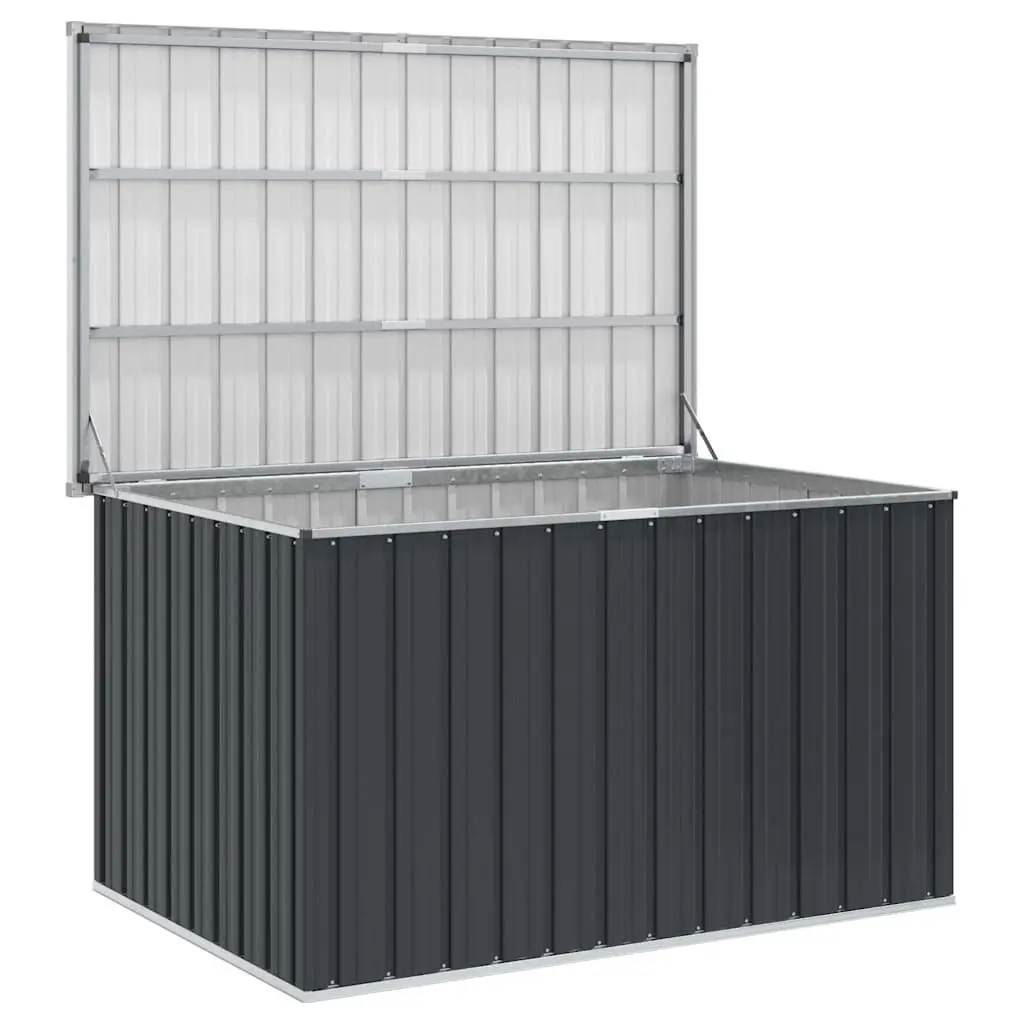 Outdoor Storage Box Galvanised Steel Anthracite 149x99x93cm Suitable for Cushions Pillows Blankets Tools
