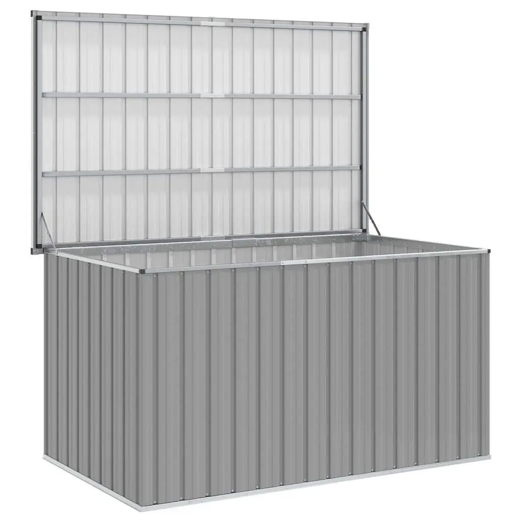 Garden Storage Box Grey Outdoor Patio Deck Cushion Blanket Organizer 171x99x93cm