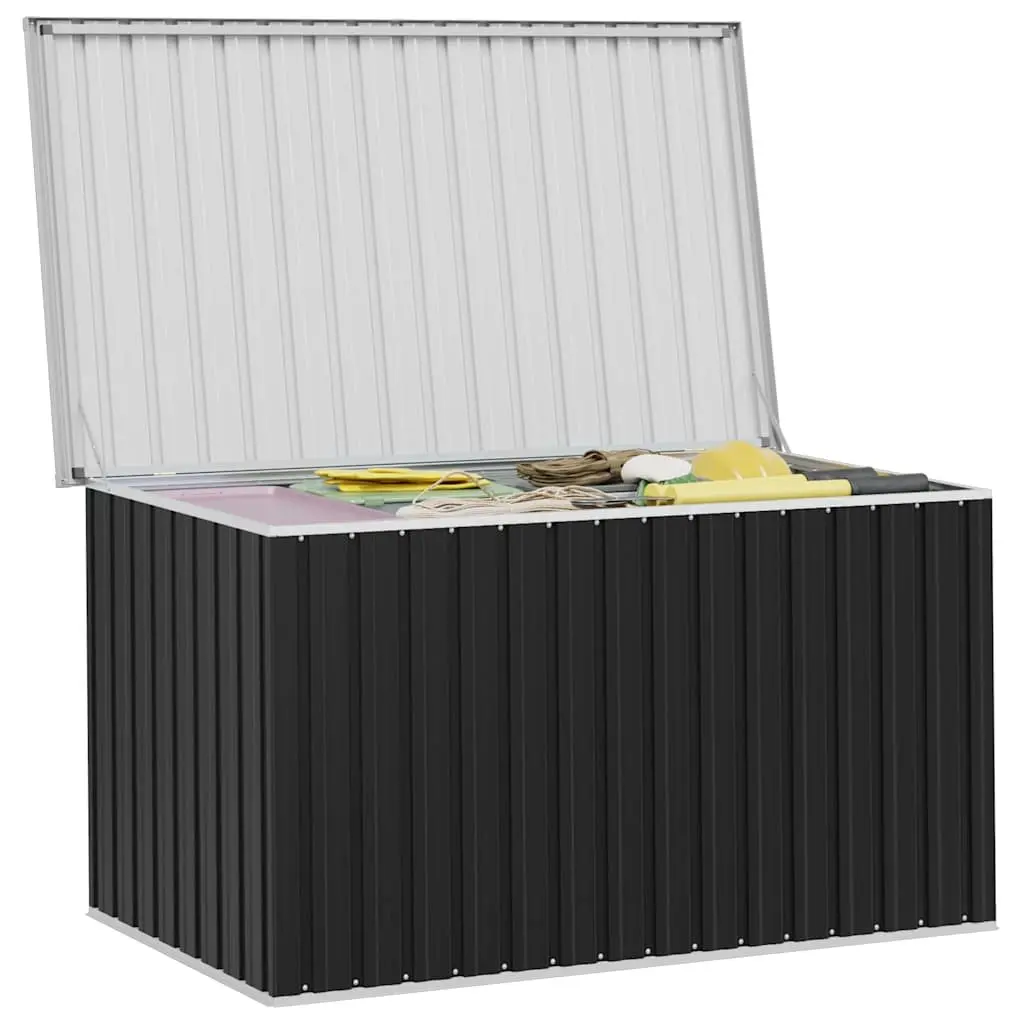 Garden Storage Box Anthracite Outdoor Patio Deck Furniture Organizer Container