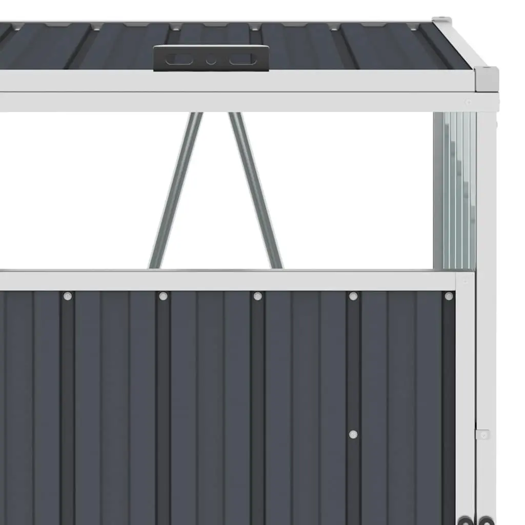 Anthracite Shed for Four Garbage Bins