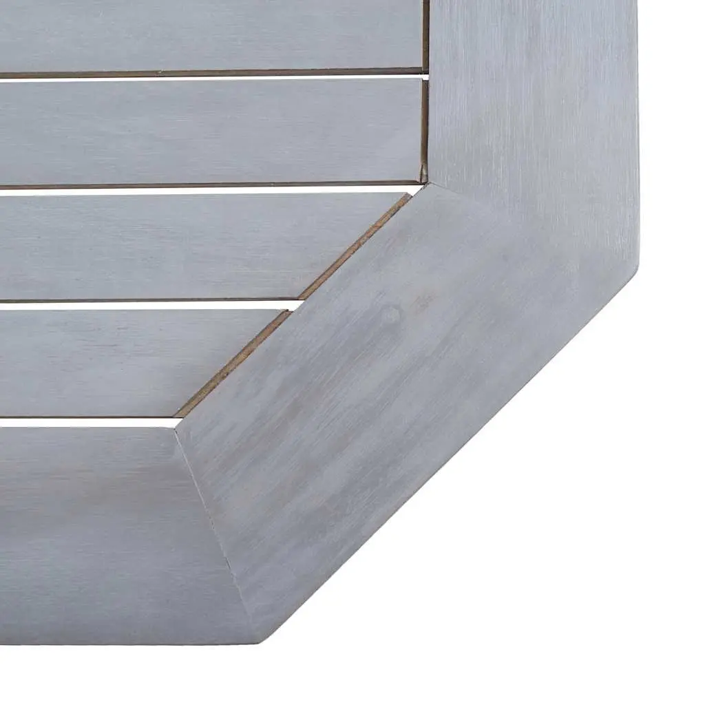 Folding Balcony Table Solid Acacia Wood 90 x 50 x 74 cm Grey Wash