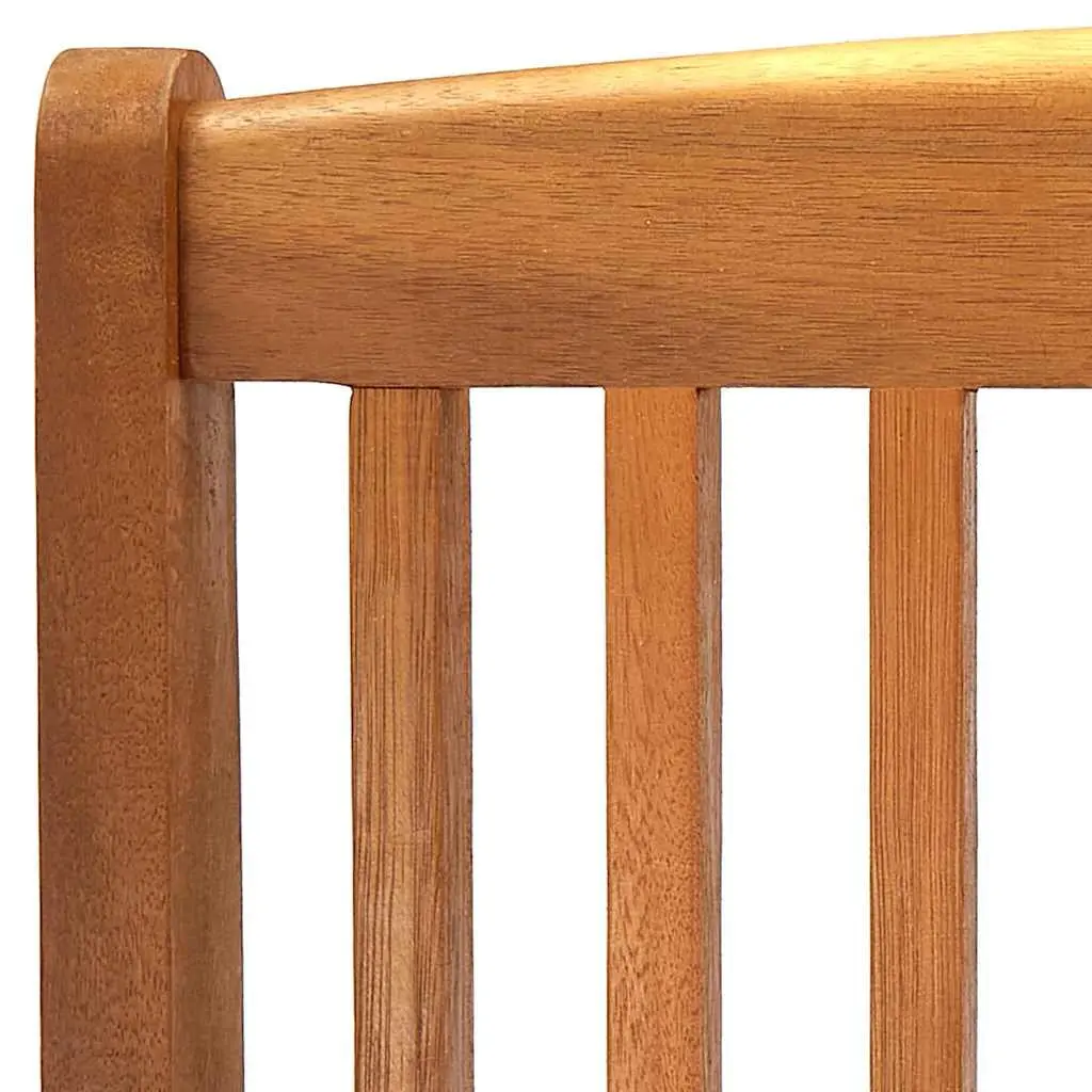 Folding Dining Chairs Set 4 Pieces Brown Solid Acacia Wood Space Saving Outdoor Patio Garden