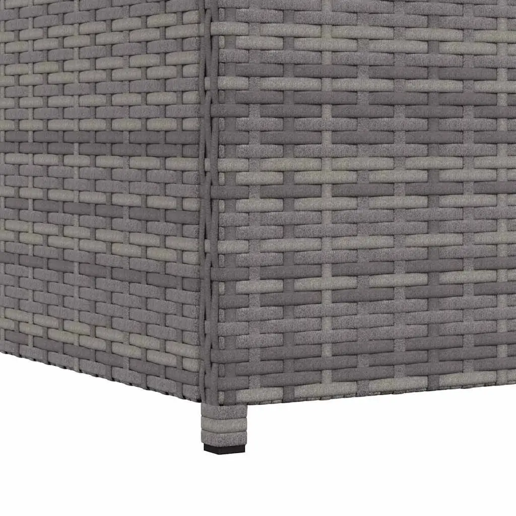 Garden Storage Box PE Rattan 120 x 50 x 60 cm Grey Outdoor Furniture Chest