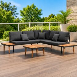 Practical Grey Garden Lounge Set for Outdoor Living