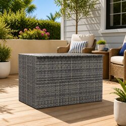 Practical Grey Outdoor Storage Box for Any Setting
