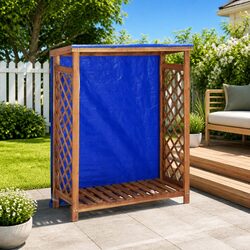Functional Firewood Storage Shed 105x38x115 cm for Home