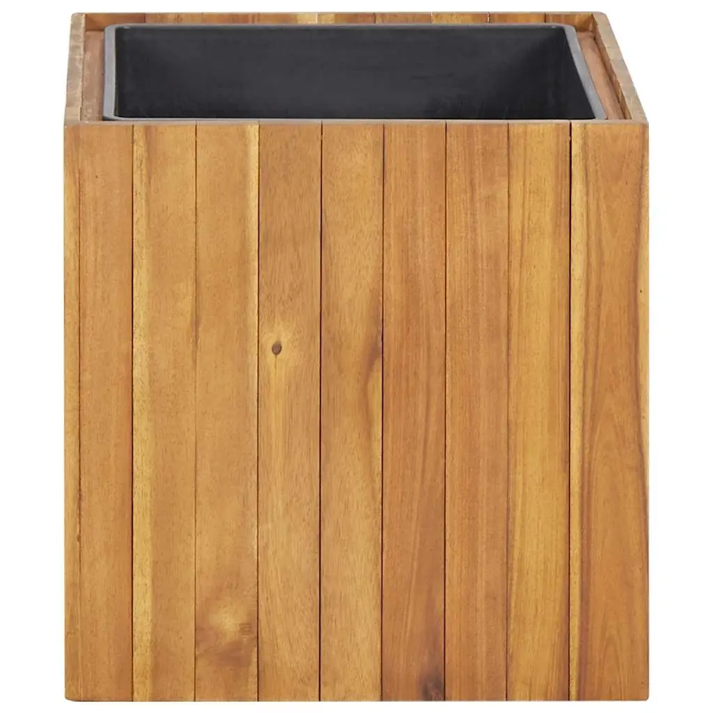 Garden Raised Bed Pot 43.5x43.5x44 cm Solid Acacia Wood Planter Box