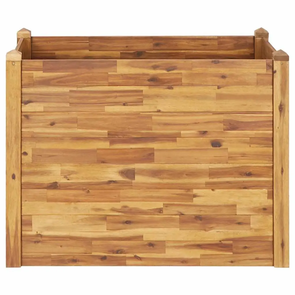 Raised Garden Bed Wooden Planter Box 110 x 60 x 84 cm Brown