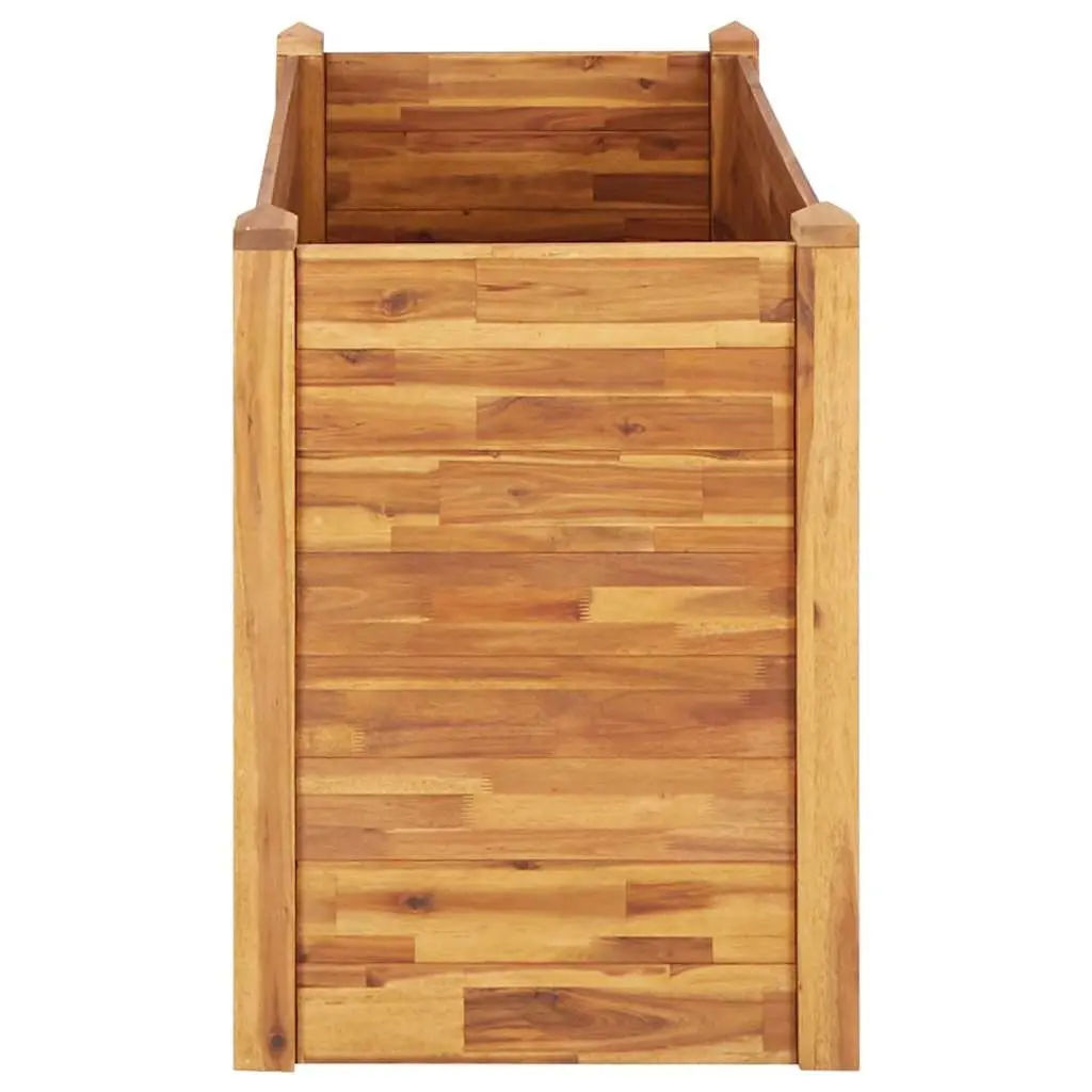 Raised Garden Bed Wooden Planter Box 110 x 60 x 84 cm Brown