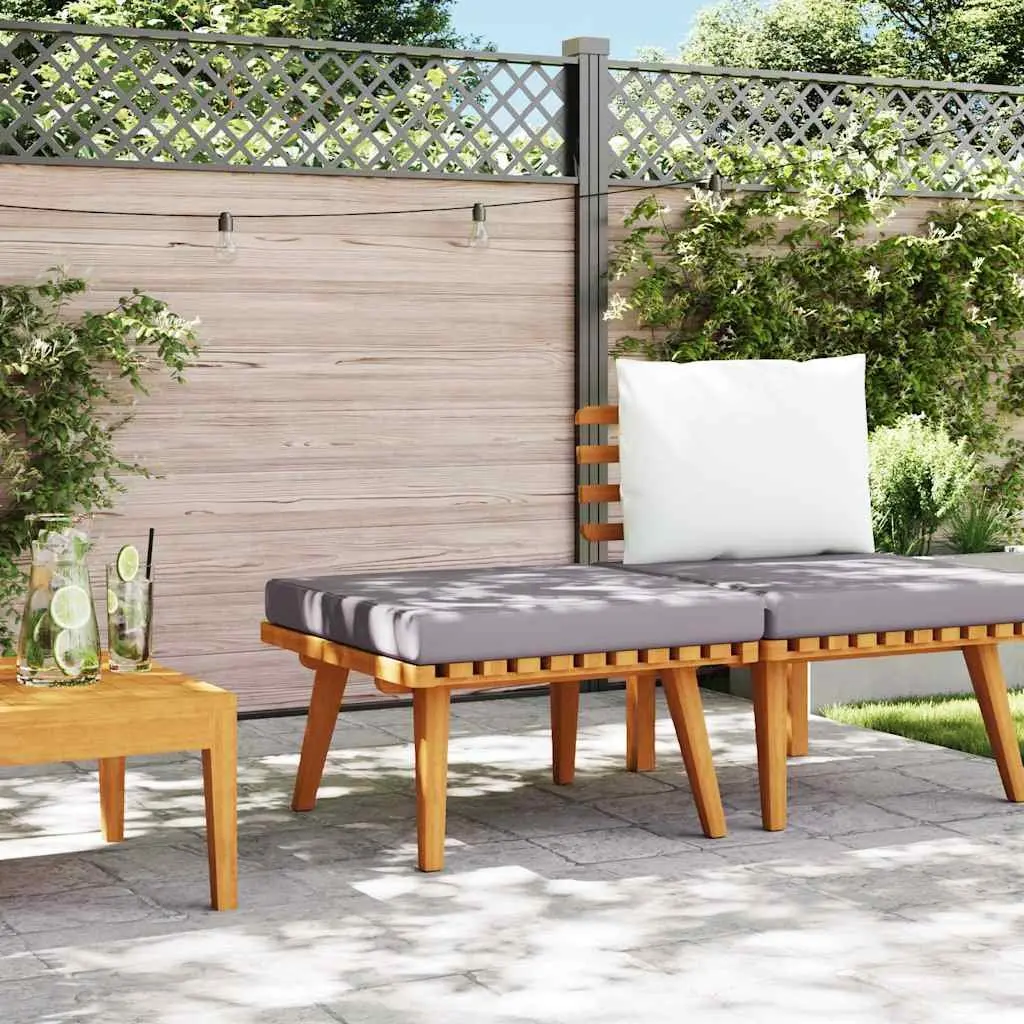 Garden Footstool Acacia Wood 60 x 60 x 29 cm Brown