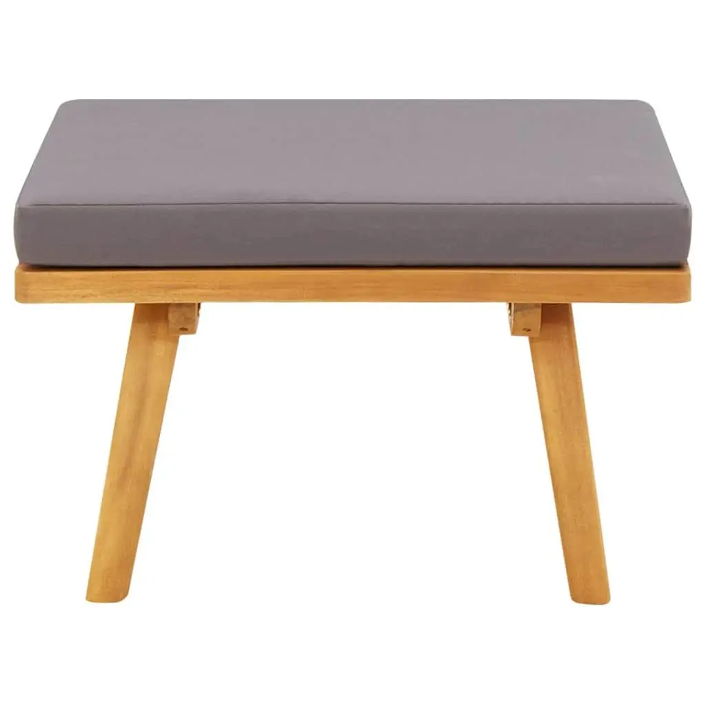 Garden Footstool Acacia Wood 60 x 60 x 29 cm Brown