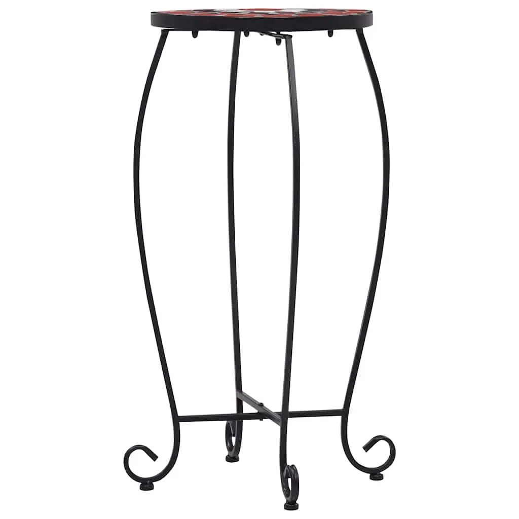 Mosaic Plant Stand Set 3 pcs Ceramic Top Garden Balcony Coffee Table