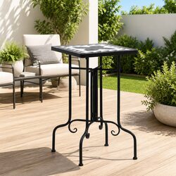 Functional Mosaic Side Table for Gardens and Patios