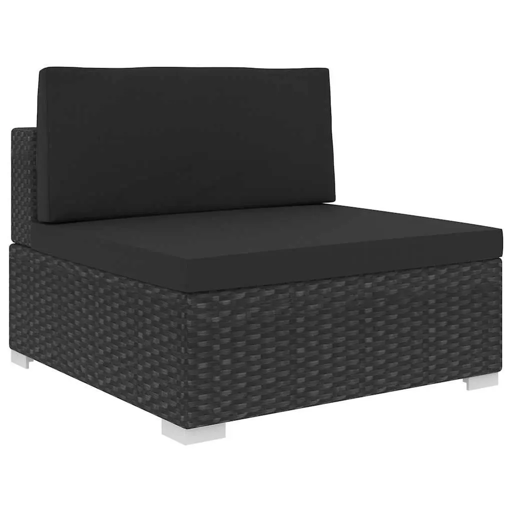 Garden Lounge Set 6 Piece Outdoor Rattan Sofa Patio Furniture with Cushions