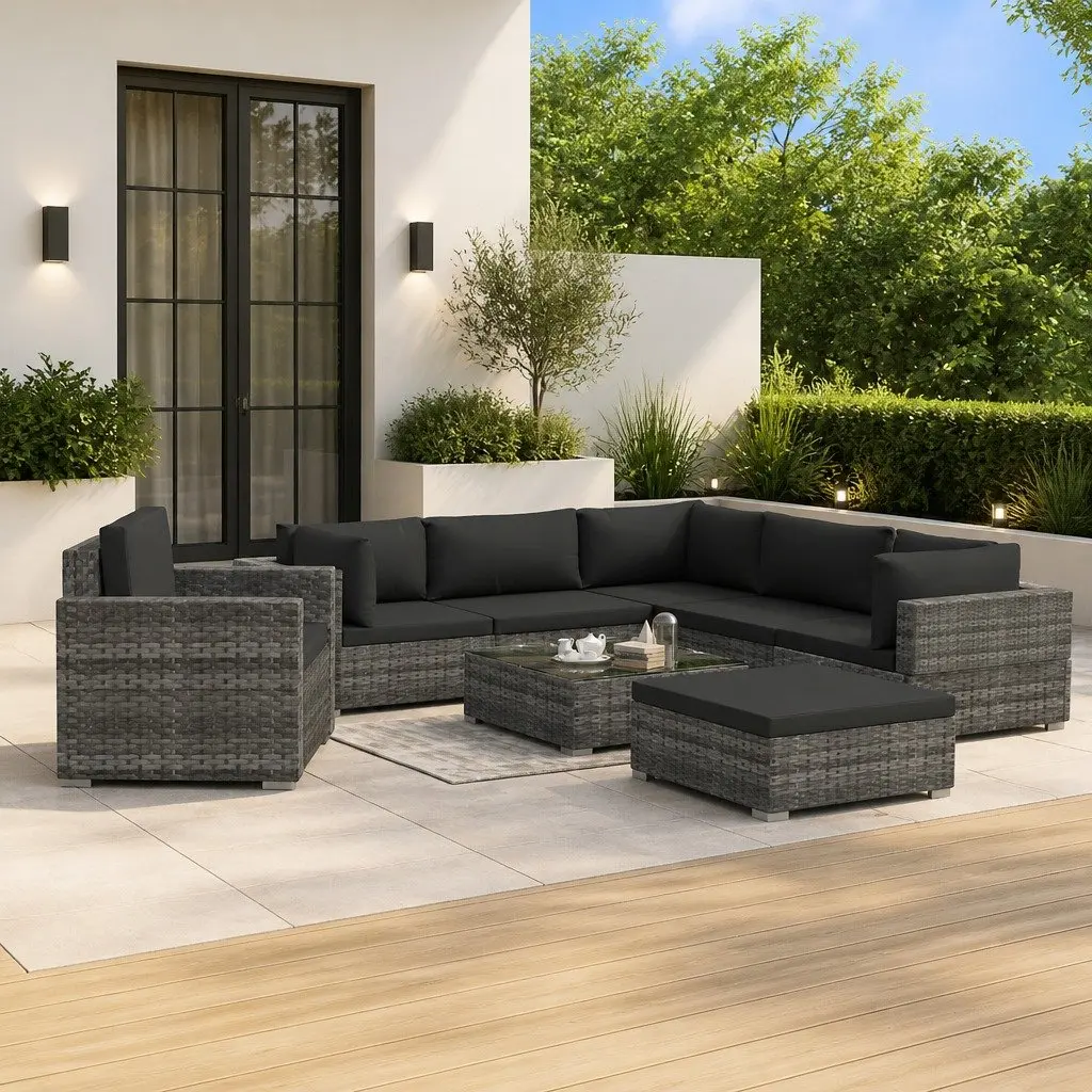 8-Piece Garden Lounge Set with Cushions