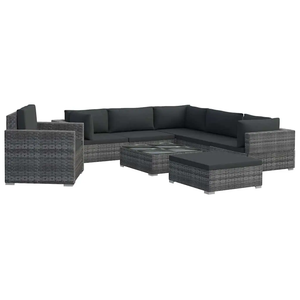 8-Piece Garden Lounge Set with Cushions