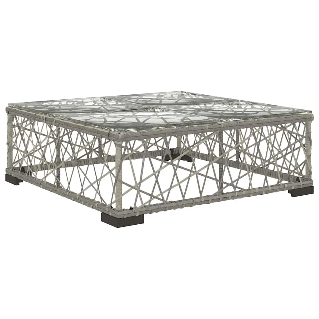 Garden Lounge Set Rattan Sofa 6 Piece Outdoor Furniture Grey