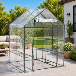 Functional Greenhouse with 8 Shelves for Home Use