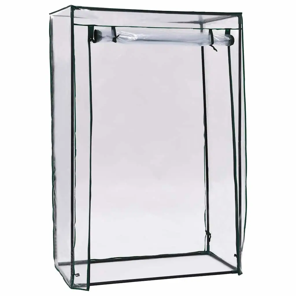 Portable Walk-In Greenhouse Tubular Steel Frame PVC Cover 102x52x150cm Transparent