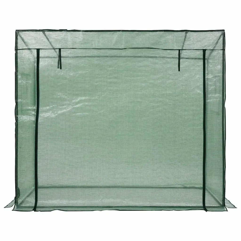 Walk-in Greenhouse Powder Coated Steel Frame 200x80x173cm Green UV Protected