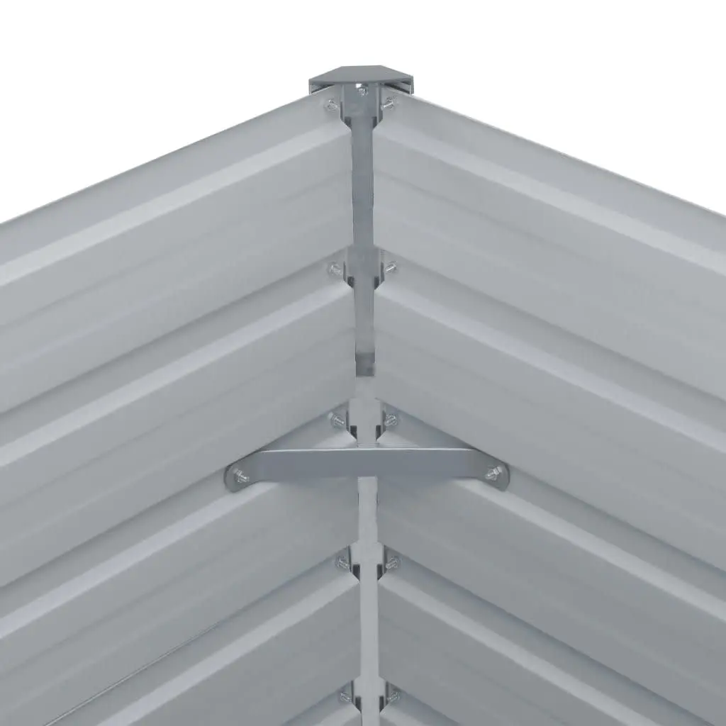Raised Garden Bed Galvanised Steel Green Rectangular 160x80x45 cm for Outdoor Plants