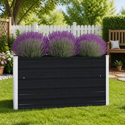 Raised Garden Bed 100x100x45 cm Square Planter Box Outdoor Gardening Container