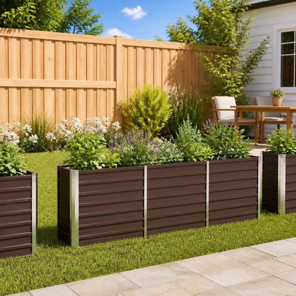 Raised Garden Bed Planter Box Outdoor Vegetables Herbs Flowers Patio Balcony