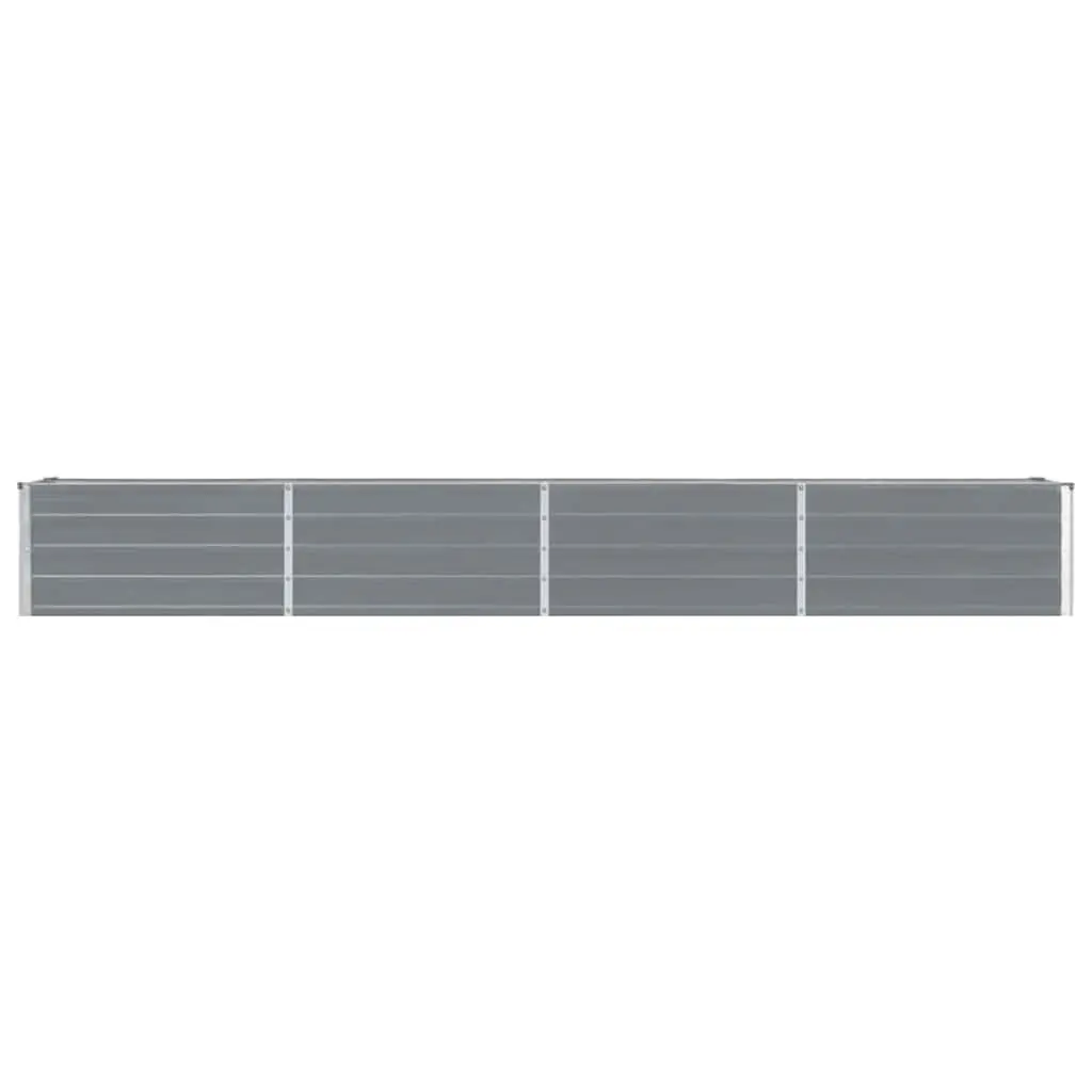 Raised Garden Bed Metal Planter 320x40x45cm Grey