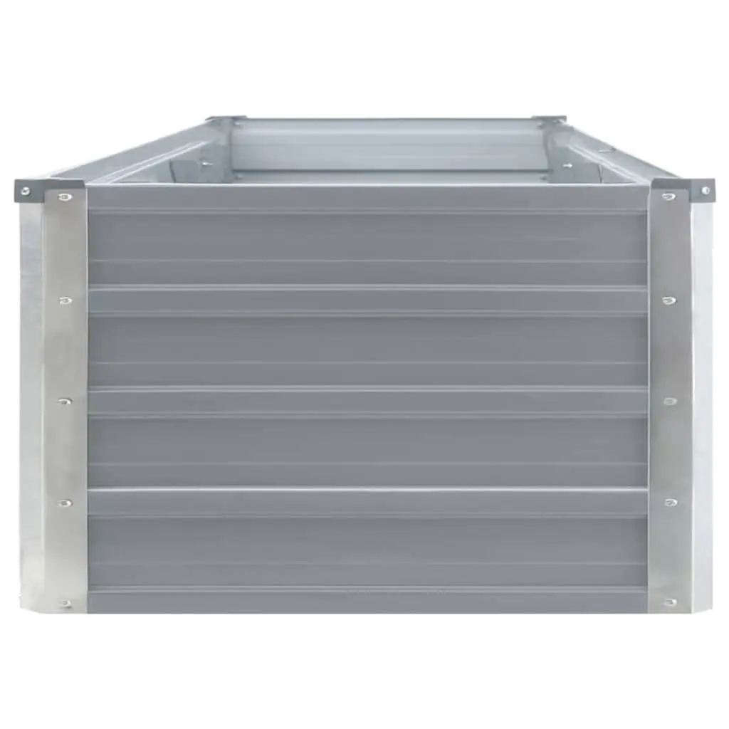 Raised Garden Bed Metal Planter 320x40x45cm Grey