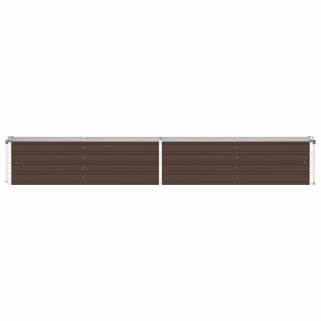 Raised Garden Bed Planter Box Brown Outdoor Patio Yard Flowers Vegetables Herbs