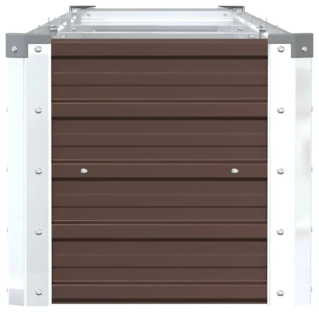 Raised Garden Bed Planter Box Brown Outdoor Patio Yard Flowers Vegetables Herbs