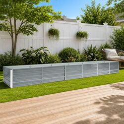 Practical Galvanised Steel Planter for Your Home Garden