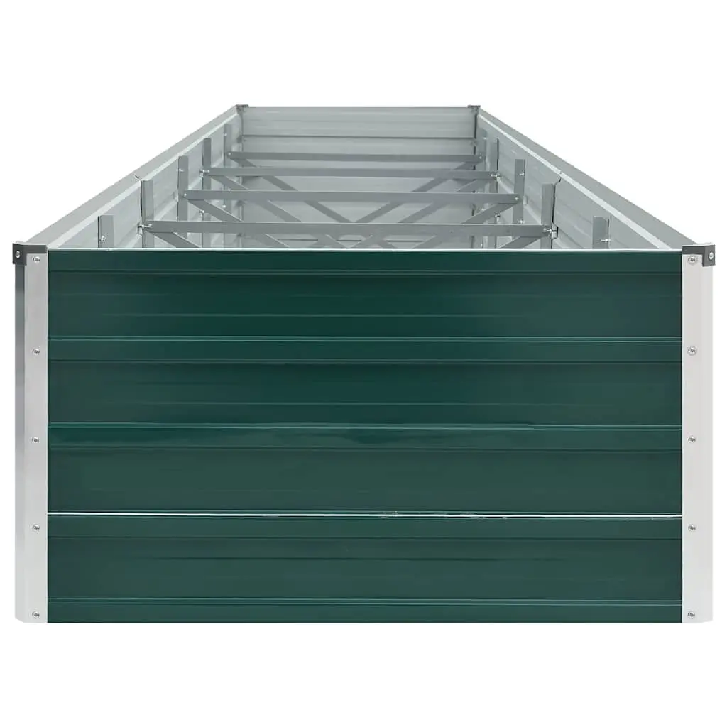 Raised Garden Bed Galvanised Steel 480 x 80 x 45 cm Green