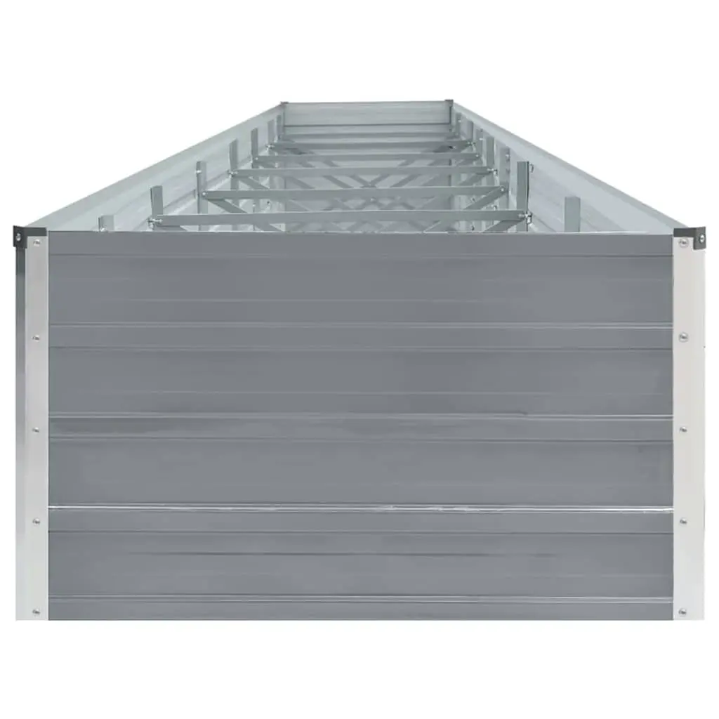 Galvanised Steel Garden Raised Bed Outdoor Planter Box 600 x 80 x 45 cm Grey