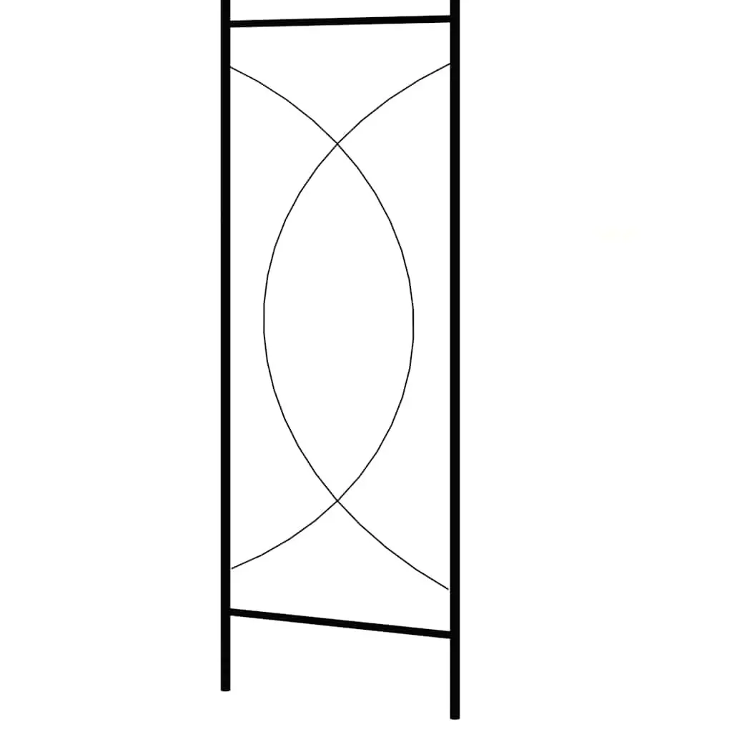 Garden Arch Black Iron Outdoor Arbour Climbing Plants Wedding Decoration